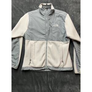 North Face Jacket Woman’s Sz S Grey White Fleece Outdoors